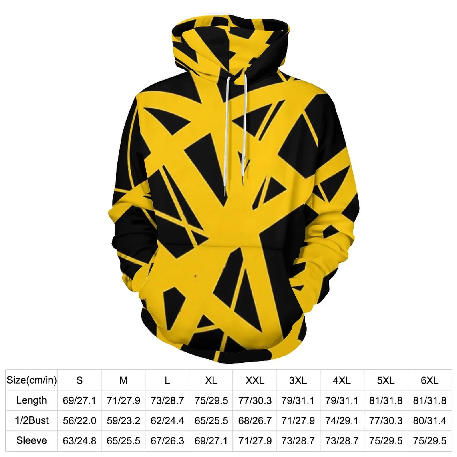 Van Halen Hoodies Long Sleeve Vintage Lines Casual Pullover Hoodie Winter Street Style Oversized Pattern Loose Sweatshirts