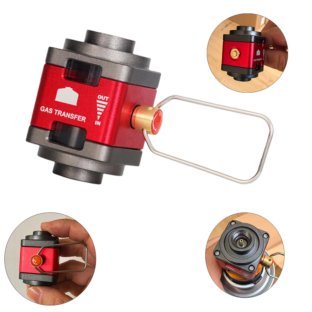 Butan/Isobutan Nachfülladapter, Gasumwandler Isobutan-Dosen-Adapter, Kraftstoff-Transfergerät, Gas-Sparer Kraftstoffdosen-Adapter – Detail 1