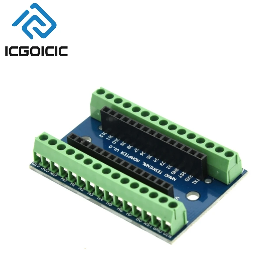 NANO V3.0 3.0 adaptor Terminal pengontrol papan ekspansi NANO IO Shield plat ekstensi sederhana UNTUK Arduino AVR ATMEGA328P