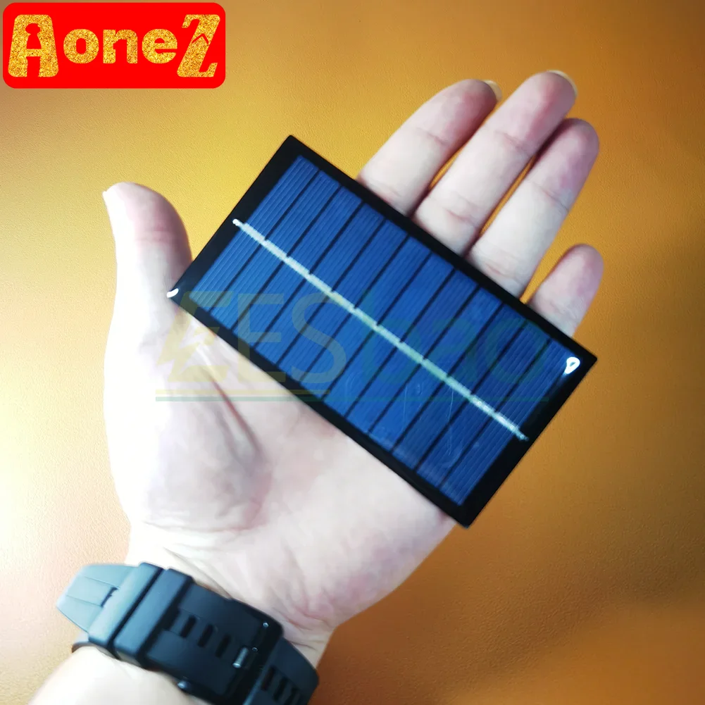 EESBAO 1W 6V  Mini Solar Panel DIY Set Mobile Phone Battery Portable Solar Charger Outdoor Camping Emergency Power Supply