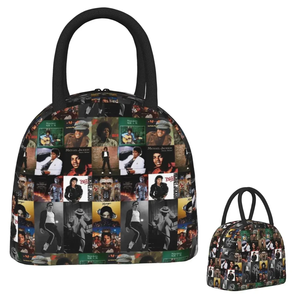 Michael Jackson Insulated Lunch Bag for Women Kids Portable Food Boxes Thermal Lunch Box Tote