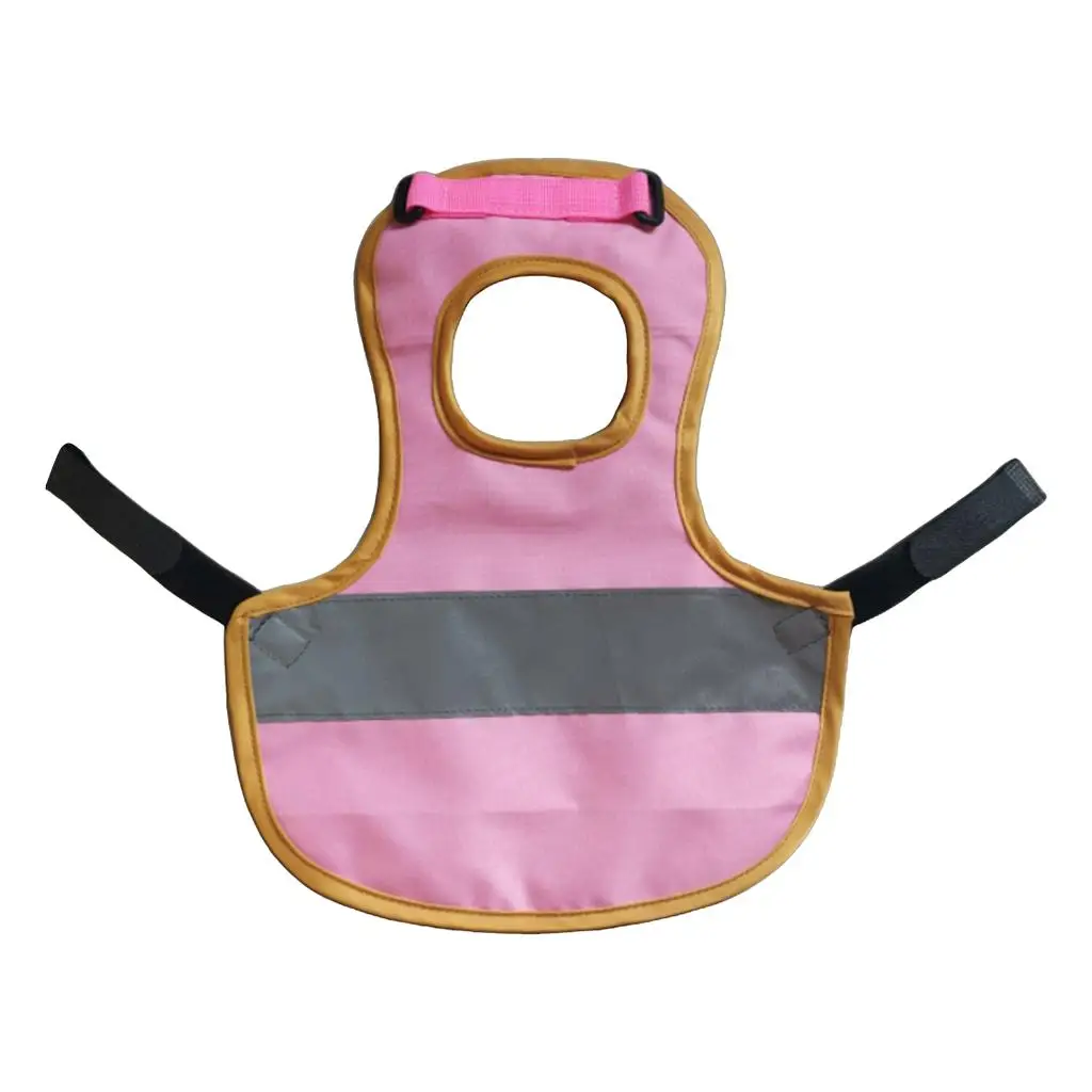 Chicken Duck Jacket Breathable Polyester Chicken Coat Reflective Strip for Poultry Protection and Accessories for Laying Hens