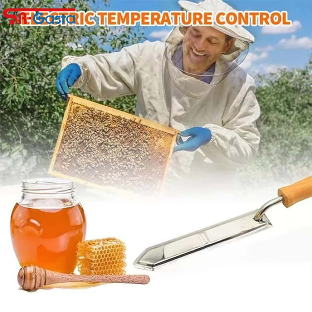 

Электрический нож для распаковки меда 220В, 1 шт., из нержавеющей стали, оборудование для пчеловодов