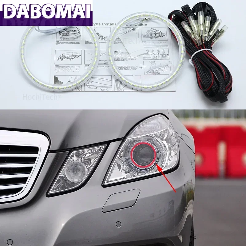 

Для Mercedes-Benz E-Class W212 E350 E550 E300 E500 E260 E200 E300 E400 E63 AMG SMD Led Angel Eyes Kit дневные ходовые огни DRL