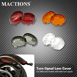 Motorcycle Turn Signal Light Lens Indicator Cover For Harley Dyna Softail Touring Electra Glide Road King Sportster XL 883 1200