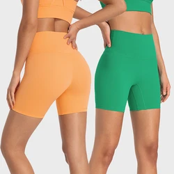 Buttery Soft High Waist Yoga Shorts for Women Tummy Control Fitness Athletic Workout Running Shorts with Inner Pocket 6''Inseam