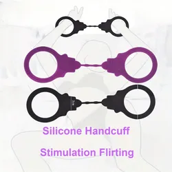 Silicone Handcuff Ankle Cuffs Erotic Toys Bdsm Bondage Restraints Fetish Sex Toys for Couples Erotic Sex Games Fantasy SM Tool