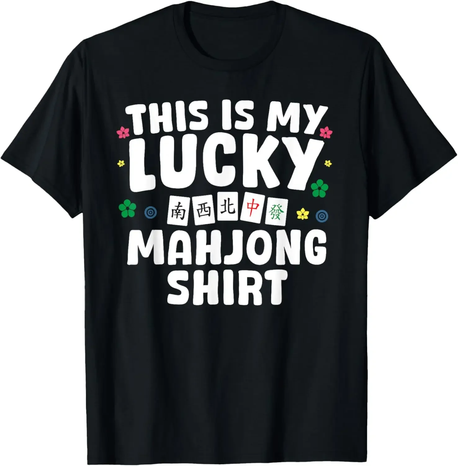 Funny Mahjong Design for Men's Women's Oversized T-shirt Mah Jongg Mahjong Player T  Fashion Summer Casual Clothes Free Shipping
