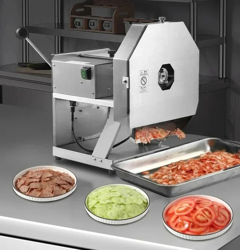 Air Rice Cake Slicer Commercial Cut Beef Sausage Potato Cabbage Mini Electric Vegetable Cutting Machine