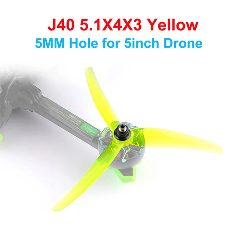 

HQPROP 6Pairs 5.1inch 4.9inch CW CCW Propeller J40 5.1X4X3 J33 4.9X3.3X3 for FPV 5 Inch RC Freestyle Drones