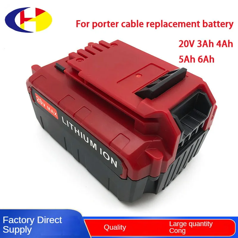 Battery For Porter Cable 18V 3AH 4Ah 5Ah 6Ah Tool Lithium Battery pack PCC685L Alternative