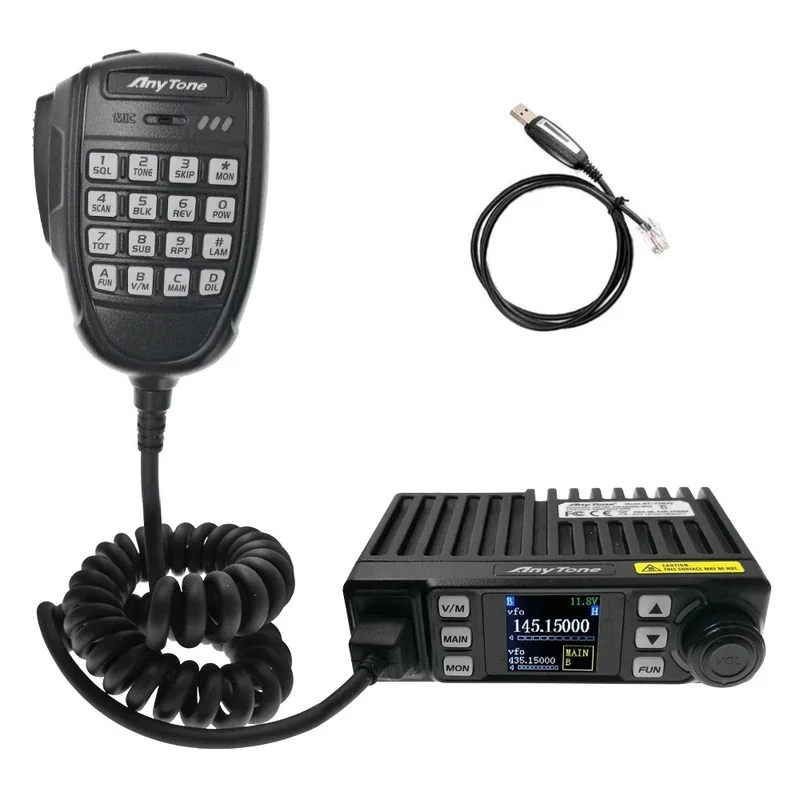 AnyTone AT-779UV Mini Size Dual Band Transceiver Mobile Radio VHF/UHF 2 Way Radio Car Tranceiver