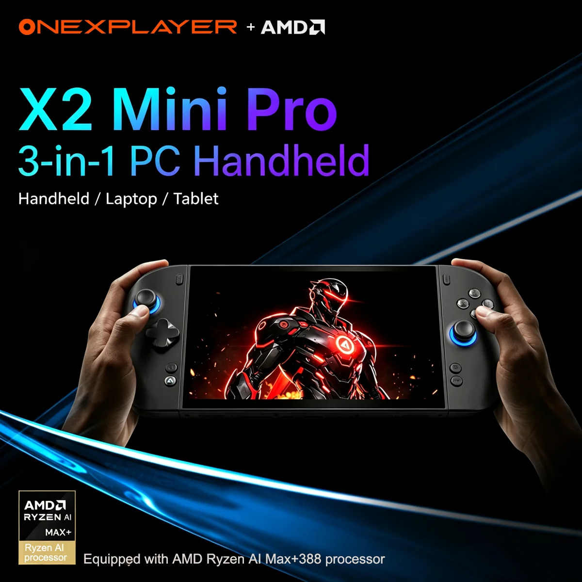 Gaming Console X2 - ONEXPLAYER X2 Mini Pro 3-in-1 Gaming