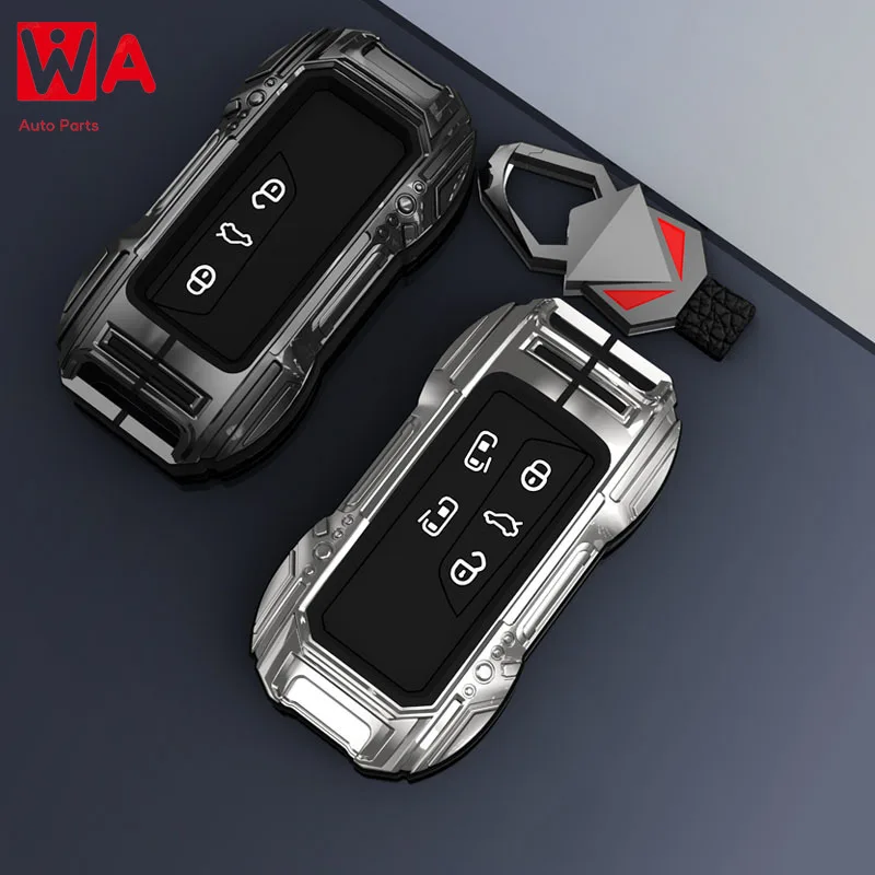 

3/5Buttons Zinc Alloy Remote Car Key Shell Case Fob For VW Golf MK8 ID3 ID4 Polo Tiguan Skoda Superb Octavia SEAT Leon Ibiza MQB