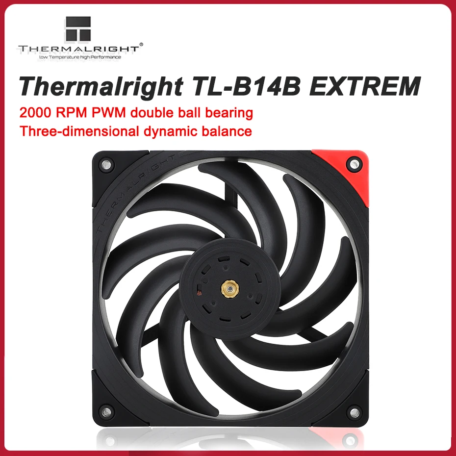 Thermalright TL-B14B EXTREM 140mm PC Case Fan 2000RPM 4PIN PWM High Performance Quiet Fan CPU Cooler Fan