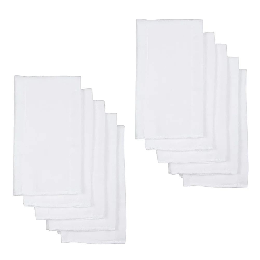 

10 шт. детские тканевые вставки для подгузников, мягкие хлопковые многоразовые моющиеся ткани для отрыжки, дышащие впитывающие вкладыши, тканевые вставки для подгузников