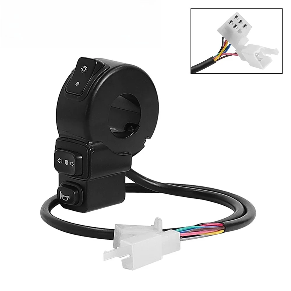 

Универсальный для электрического скутера ATV Quad 22 мм, детали руля, переключатель фар, сигнал поворота, звуковой сигнал ВКЛ/ВЫКЛ, 3 в 1, переключатель для мотоцикла