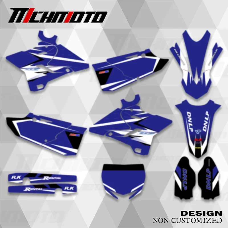 

MCHMFG Motorcycle Graphics Backgrounds Stickers Kit For YAMAHA 2015 2016 2017 2018 2019 2020 2021 YZ125 YZ250 Number Name Custom