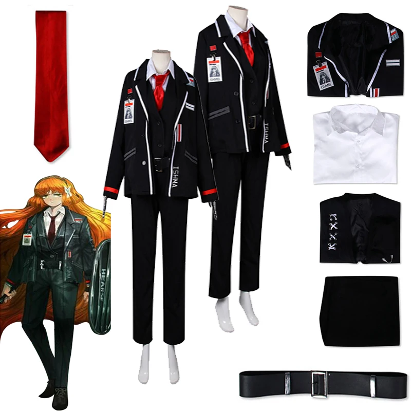 

Anime Game Limbus Company Ishmael Cosplay Costume Jacket Coat Pants Set Fantasia Halloween Carnival Party Disguise Clothes