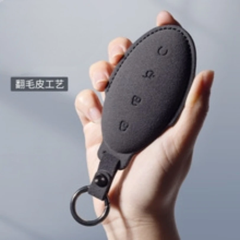 مناسبة ل BYD U8 غطاء مفتاح جلدي 24 نماذج U9 حقيبة مفاتيح السيارة قذيفة مشبك تعديل الديكور الداخلي