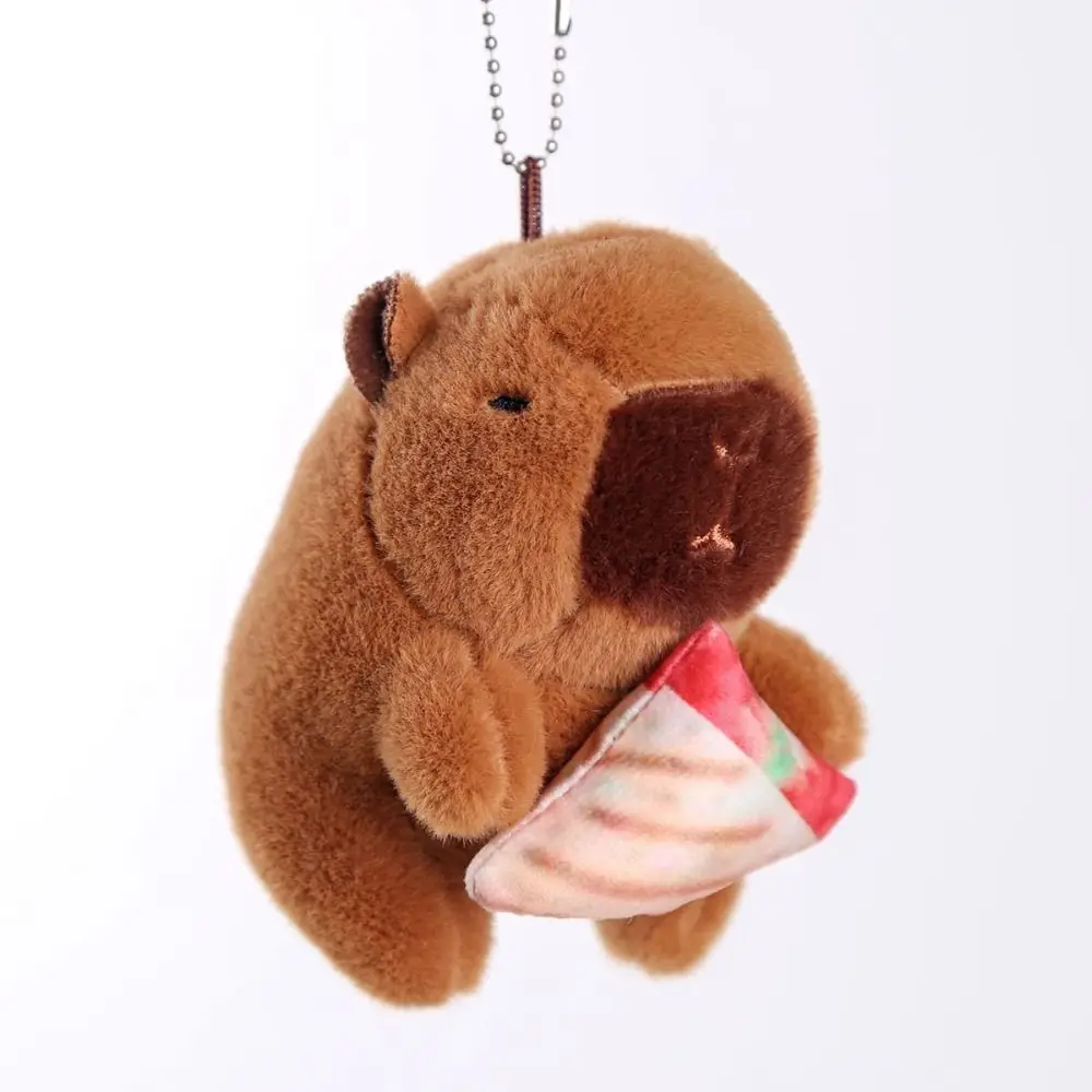 Porte-clés en peluche Capybara de haute qualité, jouet moelleux, sac suspendu, ornements pour sac à dos, pendentif pour femmes