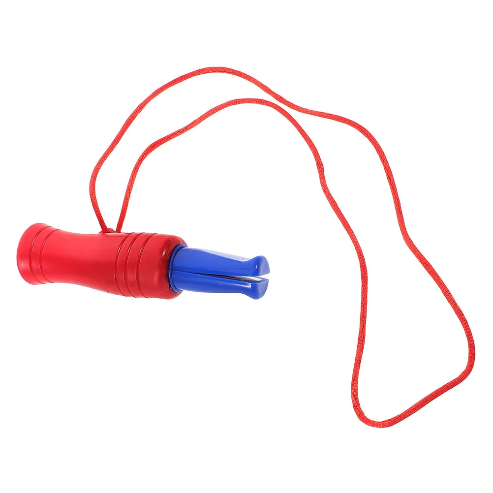 في الهواء الطلق خفيفة الوزن بطة دعوة صافرة بقاء التخييم البلاستيك الدجال الصوت تقليد صافرة الطوارئ المشي لمسافات طويلة الاتصال