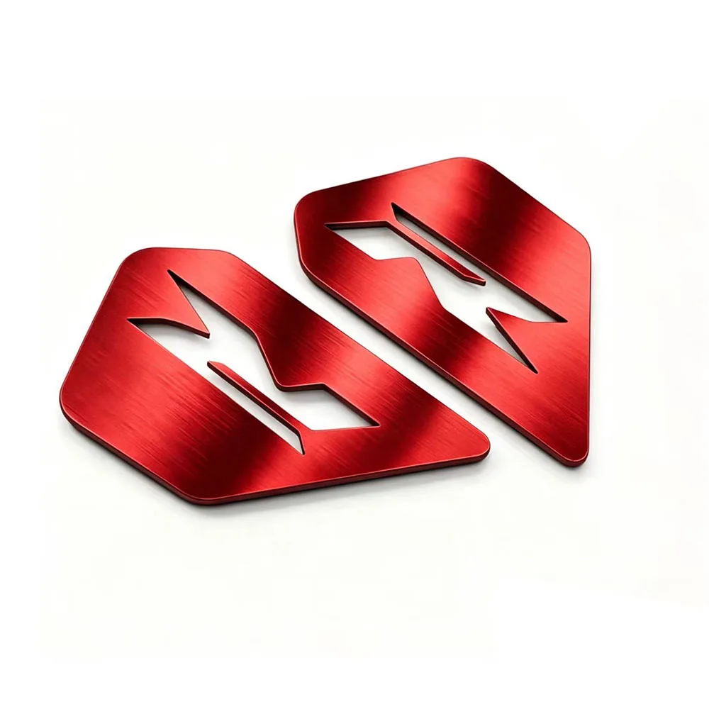 Für Honda CBR 650R CBR650R CB650R Seitenabdeckungs-Dekoration 2-teiliges Set - Carbonfaser-Dekorlogo - R-Logo-Modell