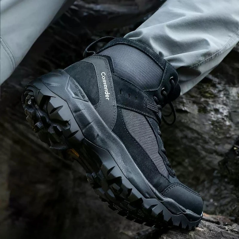 2026 Hot Sale Hiking Shoes For Men Wearable Outdoor Walking Shoes Men Hard-Wearing Climbing Shoes Man Mid-Top Men Shoe Mountain