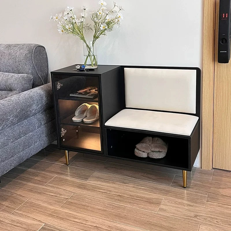 Shoe cabinets can be sat outside the corridor at the entrance of home, free installation outside corridor, shoe changing