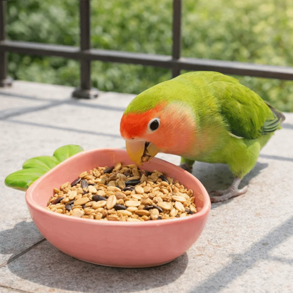 Cute Ceramic Hamster Food Bowl Non-Slip Carrot Shaped Pet Feeding Bowl Spill-Proof Rabbit Water Bowl Cage Accessory view 2
