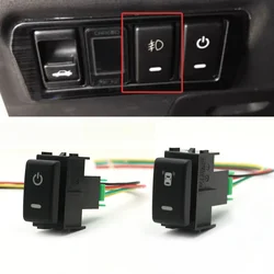 1PC Car Bar Radar Switch Rear Fog Lamp Rear Diff Button with Wire for Nissan TIIDA Patrol Y62 Altima X-TRAIL Qhashqai 2008-2015
