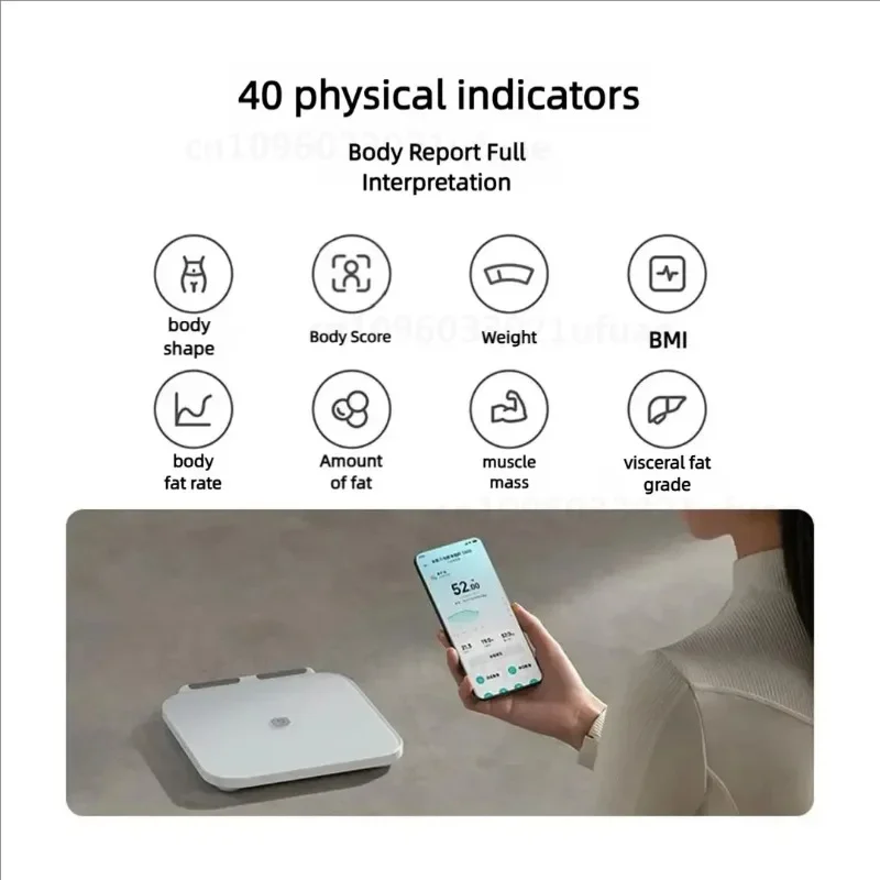 Xiaomi Mijia 스마트 스케일 S800 8 전극 체지방 스케일 이중 주파수 BIA Bluetooth 강화 유리 Mijia App 호환