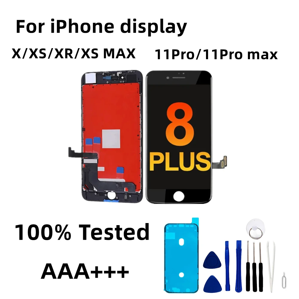 OLED LCD For iPhone X XS XR 11 Pro Max Display Touch Digitizer Assembly Screen Replacement For iPhone X XR XS MAX 6 7 8plus