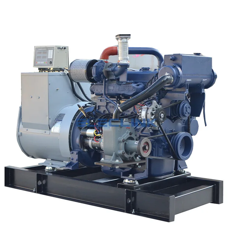 50Hz 25kw Seawater Cooled Marine  Generator Set By Weichai Engine WP2.3CD40E200 With CCS Certificate For Shipyard