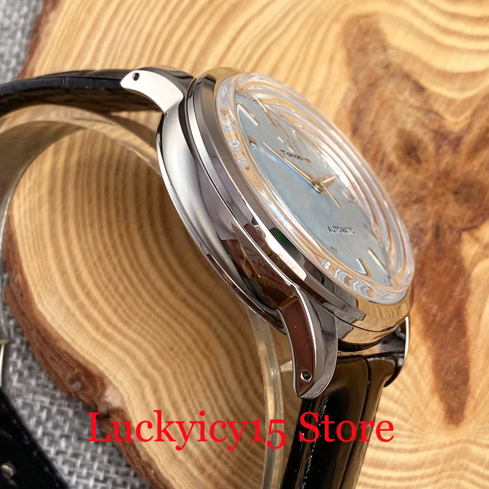 20Bar Waterpoof Tandorio 40MM White Yellow Blue Black Dial Auto Japan NH35A G Watch Men Double Dome Sapphire Crystal Screw Crown