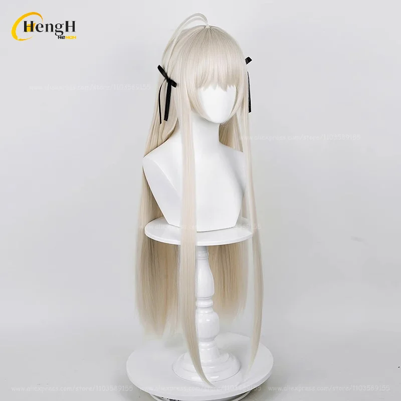 Anime Synthetic Kasugano Sora Peruca Longa, Cinza Claro, Peruca Cosplay Dourada, Cabelo Resistente ao Calor, Perucas de Festa, Um Boné, 85cm, 70cm, Em Stock