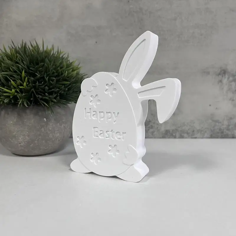 Easter Bunny Mold Candle Molds Silicone Molds Epoxy Mold Desk Decor Soap Mold Rabbit Egg Collectible Figurines Resin Molds For