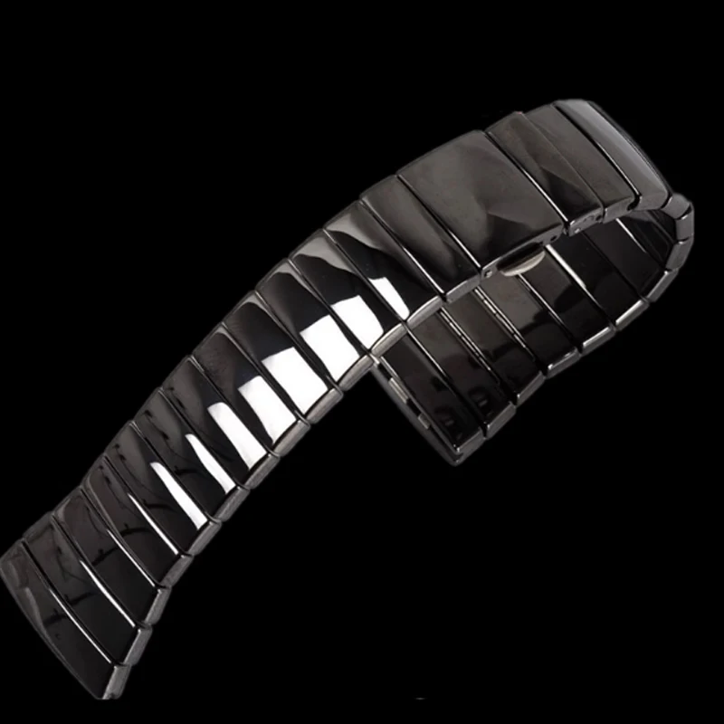 

High Quality Bracelet accessories Ceramic Watch Strap For Rado Sintra Series Black Ceramic Bracelet Women Men 17mm 29mm 26mm