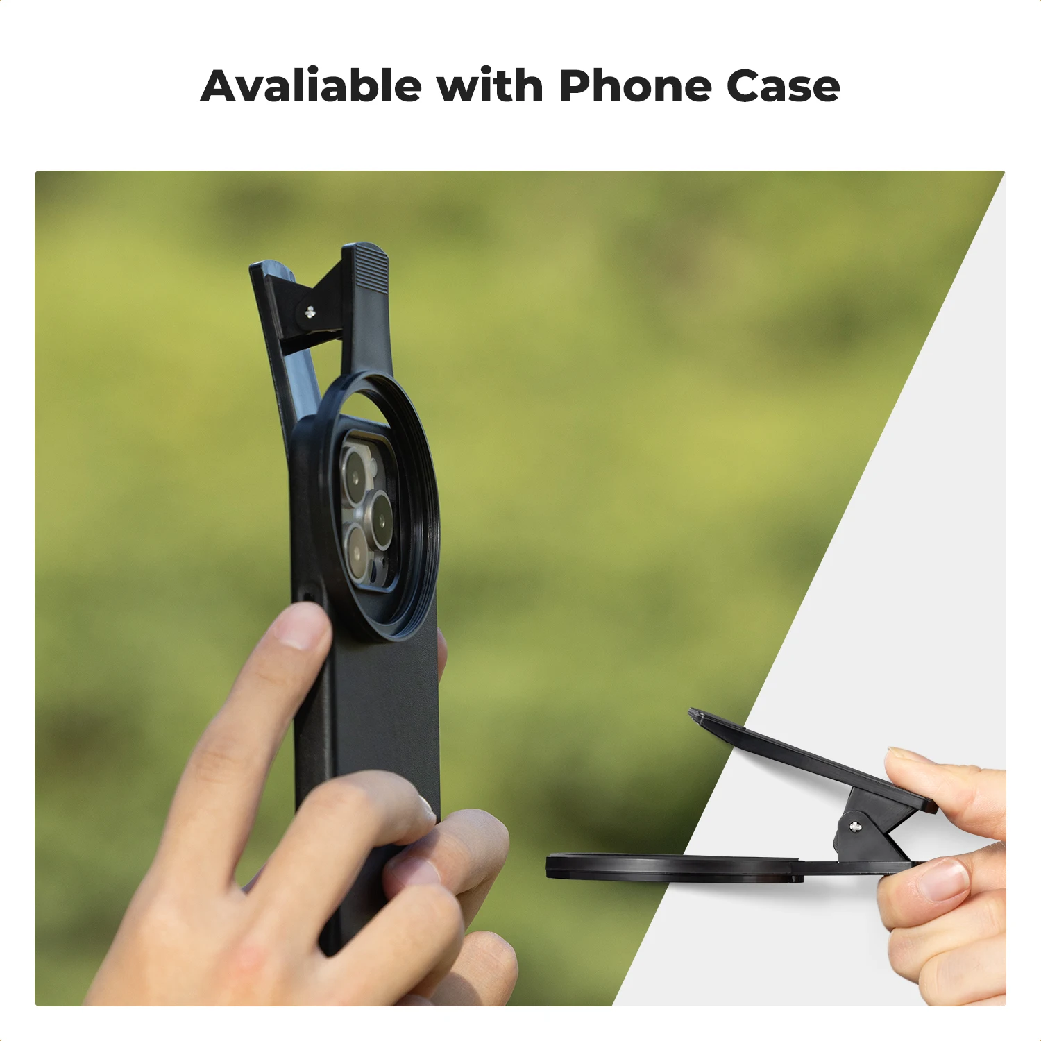 K&F CONCEPT مشبك فلتر هاتف محمول عالمي 67 مم بنظام تثبيت سريع لـ iPhone وسامسونج مناسب لفلاتر 67 مم تركيب سريع خفيف الوزن #2