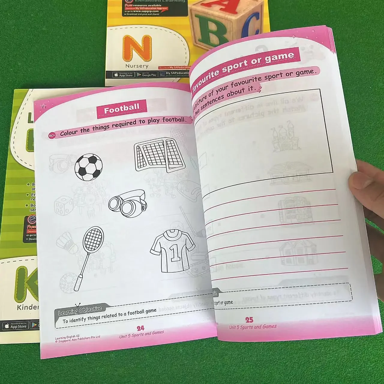Singapur Englisch Kindergarten-Arbeitsbuch K1K2N 3 Bände