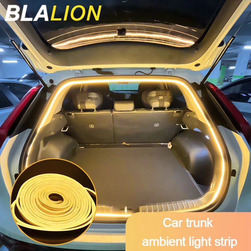 BLALION 차박 Frunk Brighten LED Strip Modified Ambient Light For Tesla Model 3 Y S 5M Waterproof Flexible Atmosphere Lamp 트렁크 앰비언트