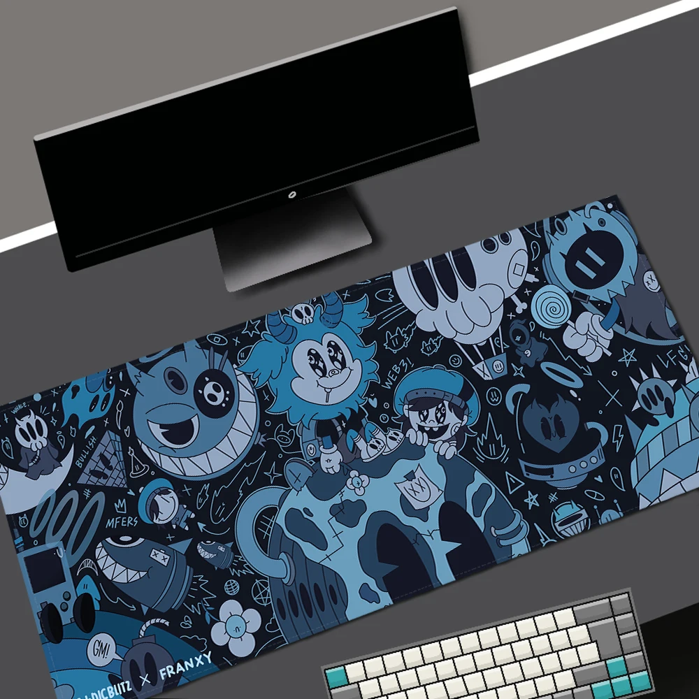 

Big Art Mouse Pad Laptop Kawaii Gaming Pad on The Table Anime Mouse Mats Keyboard Pad Setup Gamer Accessories Deskmat Table Mat