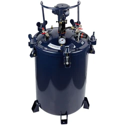 Global Commercial 8 Gallon (40 Liters) Spray Paint Pressure Pot Tank with Air Powered Mixing Agitator