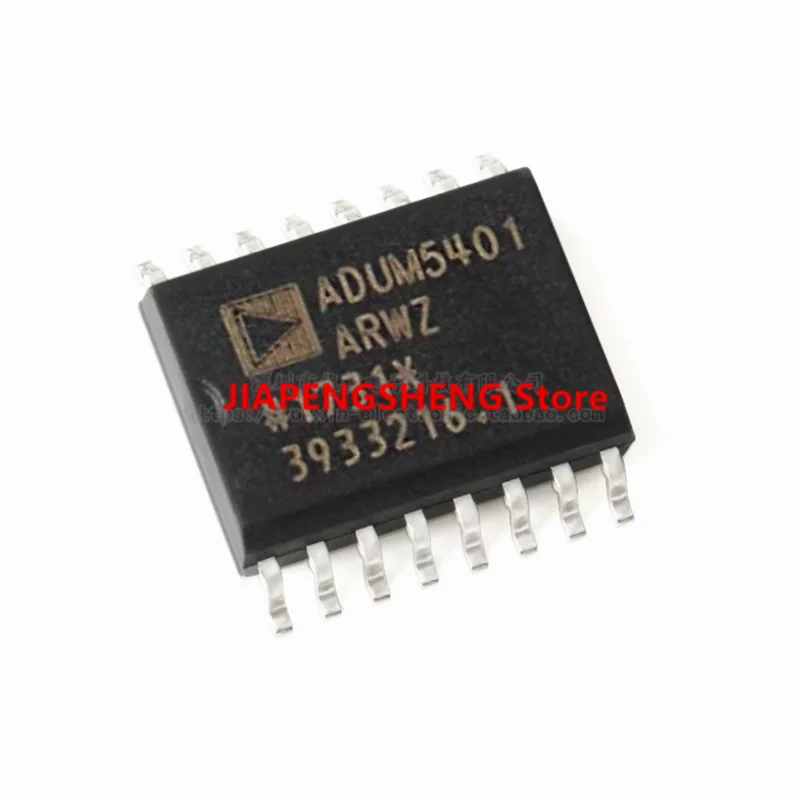 Original and genuine four-channel isolator chip of ADUM5401ARWZ SOIC-16 DC/DC converter.