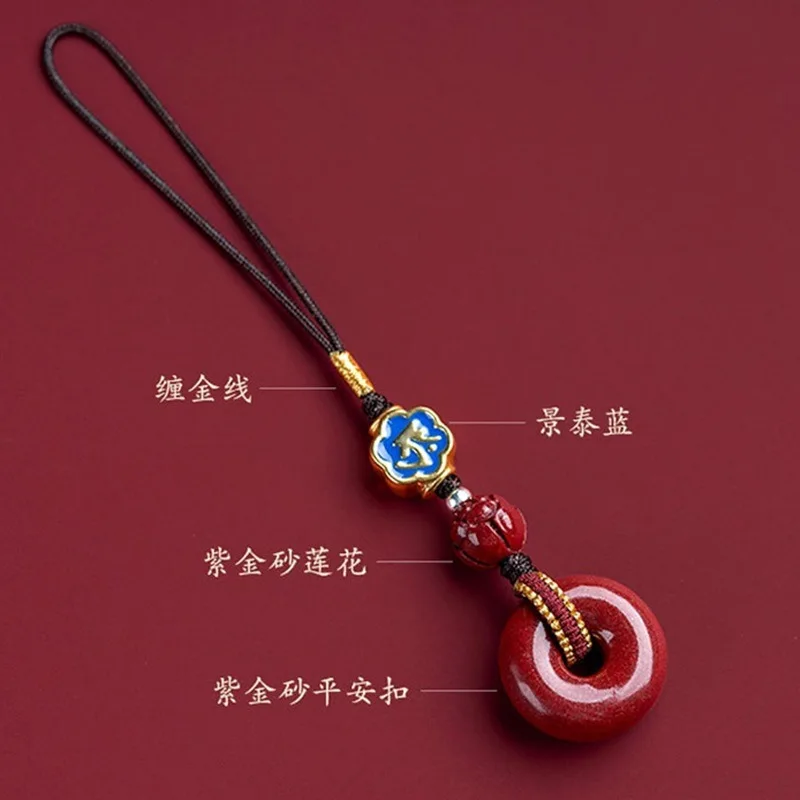 High Content Safety Buckle Mobile Chain Bag Pendant Twelve Zodiac Life Buddha Protective Body Portable Pendant Rope