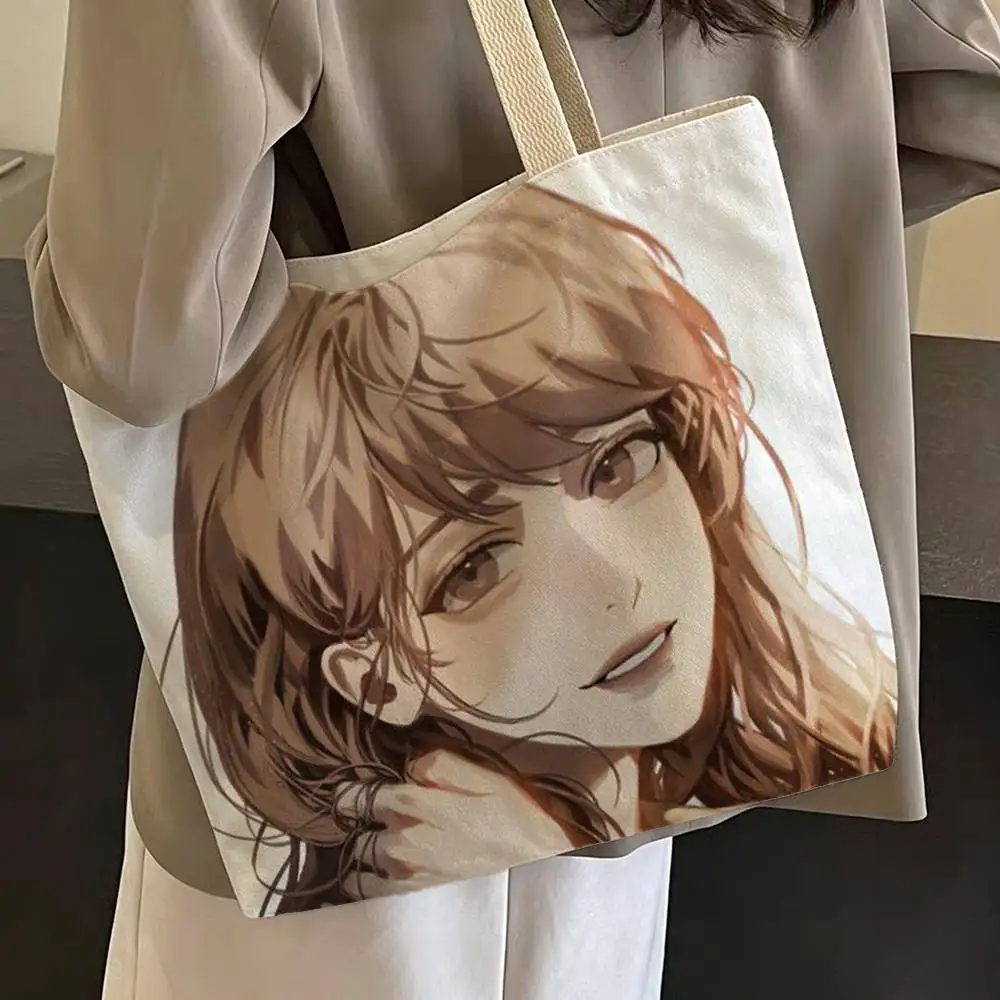 Y-Yoo Sangah ORV O-Omniscient Reader Canvas Tote Bag Spacious Durable Shoulder Bag with Closure and Classic Perfect for Work