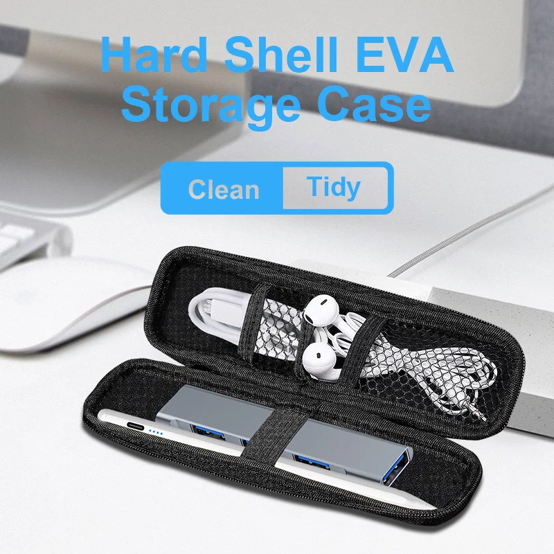 1PCS EVA Hard Shell Stylus Pen Pencil Case Holder for Pen Ballpoint Pen Stylu Protective Carrying Box Bag Storage Container