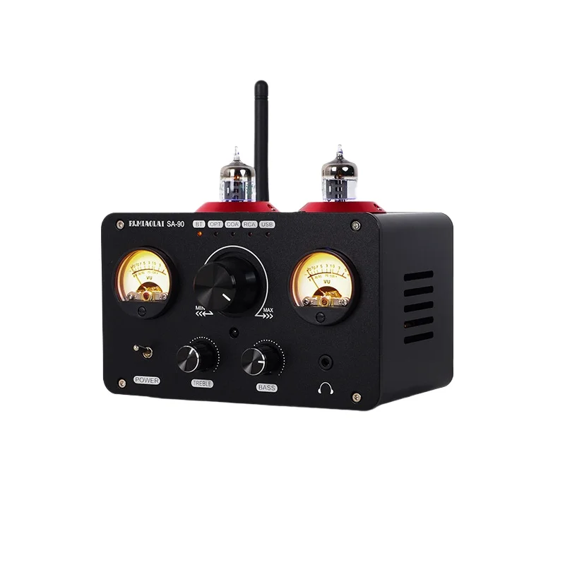 SA-90 Household Audiophile Grade Bile Power Amplifier U Disk Bluetooth HiFi Tube Small Audio Power Amplifier