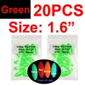 20 piezas de 1.6 pulgadas de color verde