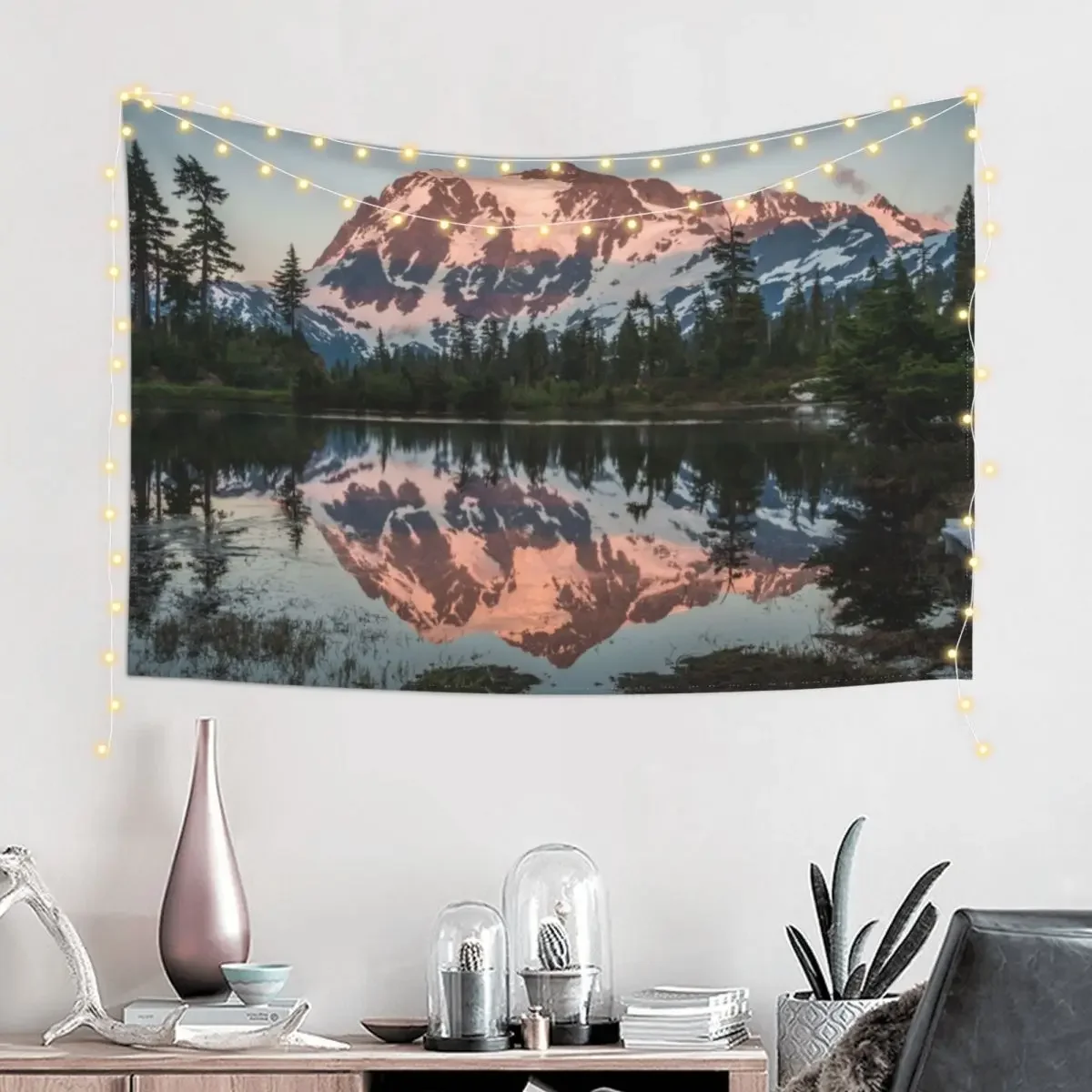 Shuksan Sunset Tapestry Wall Hanging Home Decoration Wall Art Decorations For Your Bedroom Tapestry